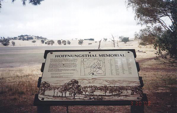 Hoffnungsthal plaque